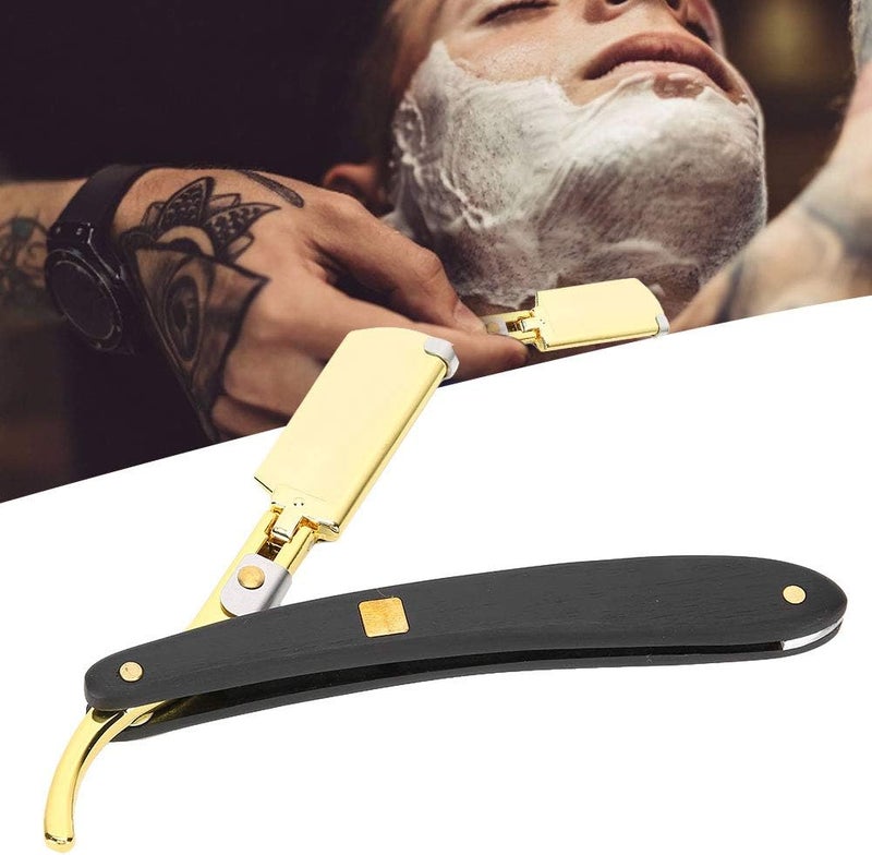 woobles Barber Razor (Blades Not Inclued) for Men Professional Portable Hair Beard Shaver Folding Manual Shaver Face Grooming Tool - Image 5